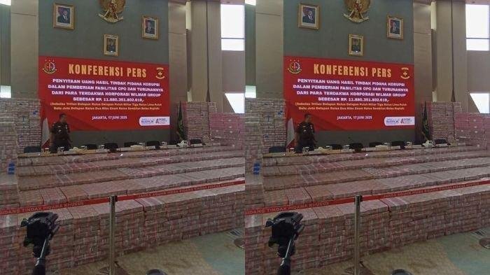 Penampakan Uang Rp11,8 Triliun yang Disita Kejagung dari Kasus Korupsi Ekspor CPO Wilmar Group