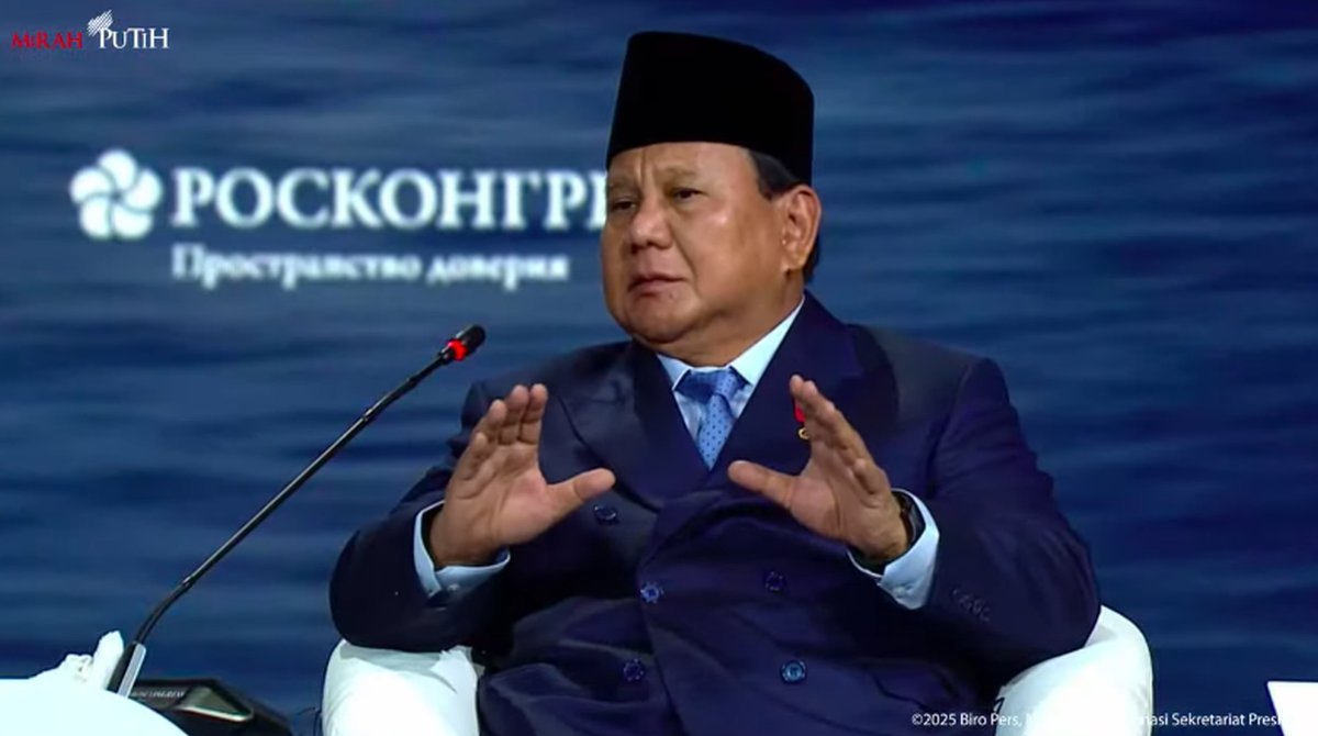 Prabowo Cerita soal Panglima GAM di Forum Rusia: Mantan Musuh Bisa Bersatu