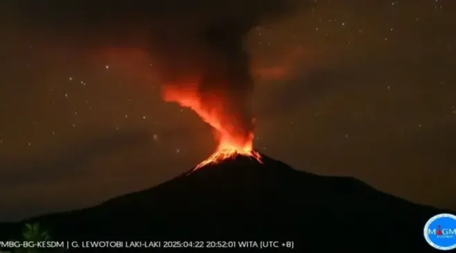 Masyarakat Diimbau Waspada Setelah Erupsi Gunung Lewotobi 28 April
