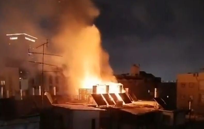 Rudal Iran Gempur Tel Aviv Lagi, Gedung Apartemen Terbakar