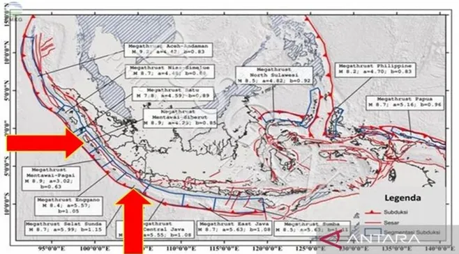 Megathrust "Meledak" Pada 16 Februari 2025, Jakarta dan Banten Terancam Tsunami