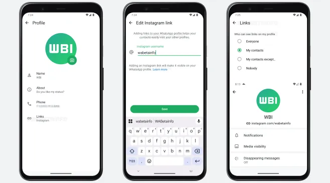 WhatsApp Beta Luncurkan Fitur Baru Profile Links, Bisa Tautkan Akun Instagram