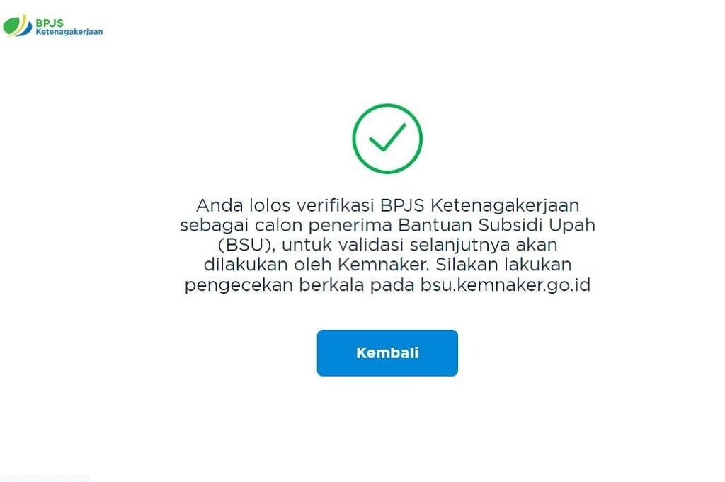 Cara Cek BSU Kemnaker 2025, Ini Tanda Lolos Verifikasi Jadi Calon Penerima!