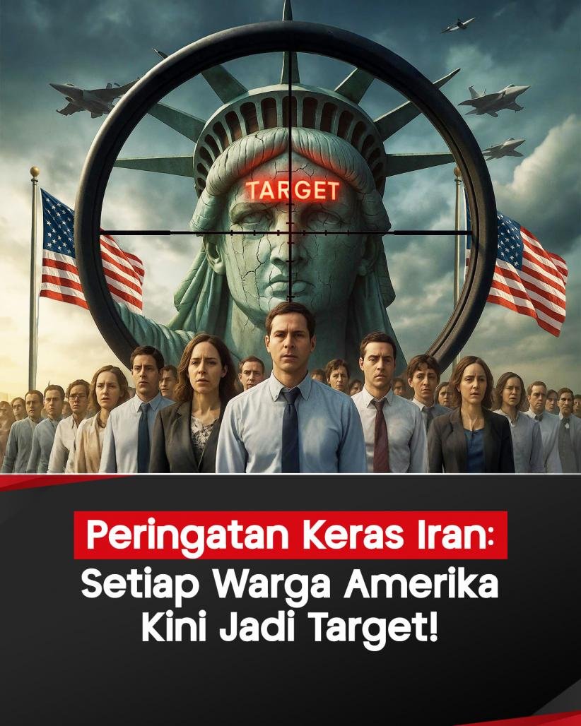 Infografis Peringatan Keras Iran: Setiap Warga Amerika Kini Jadi Target!