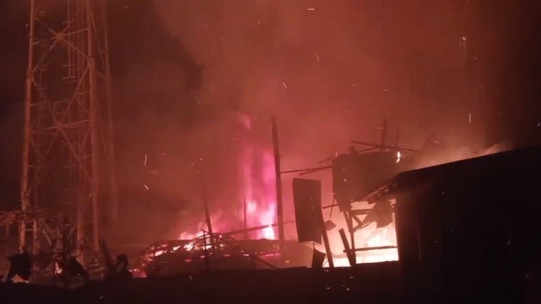 Kebakaran Hebat di Palembang, 2 Rumah dan Kontrakan Ludes Dilalap Api