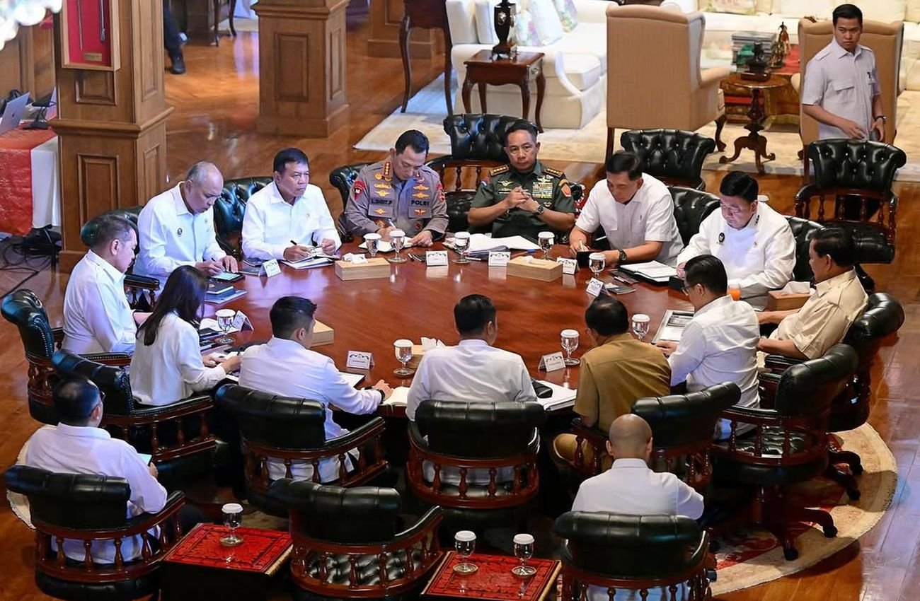 Prabowo Gelar Ratas 4 Kali Berturut-turut di Hambalang, Ini yang Dibahas